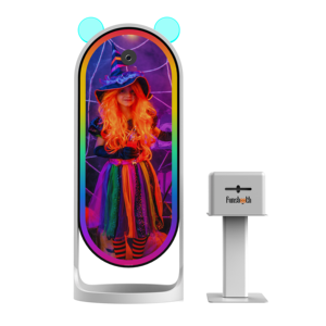 Funsbooth Mini Bear Style Mirror Photo Booth <strong>Software</strong> 43inch Touch Mirror Photo Booth Near Me with Photo Printer and Camera - Product Image 1