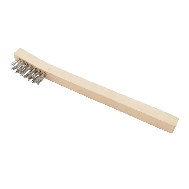 Wood Handle Stainless Steel Wire Brush