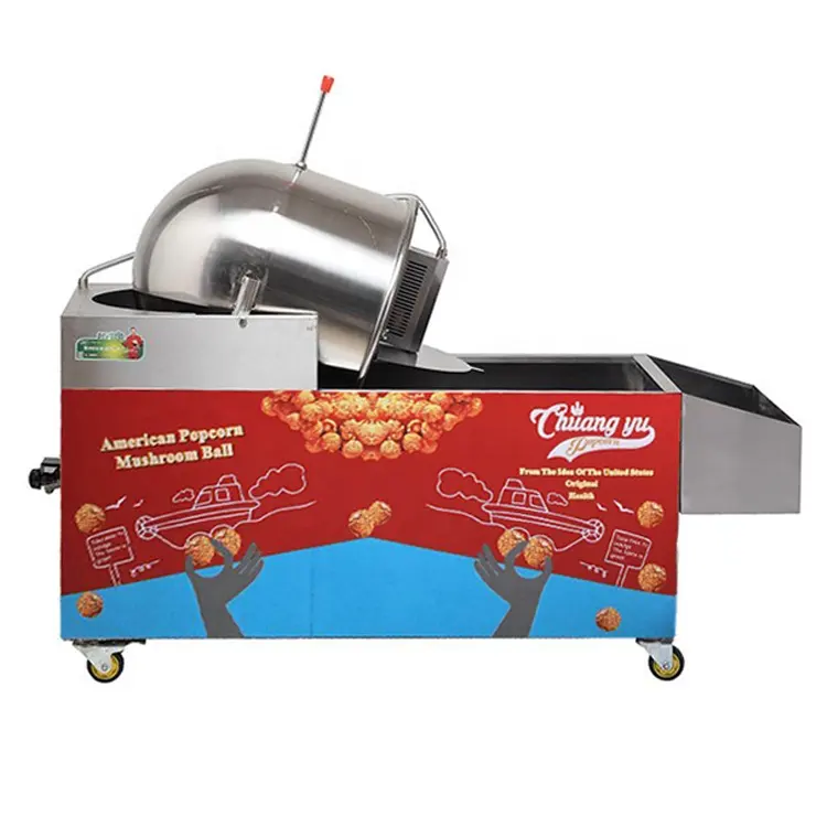 Batteria automatico Azionato Piccolo Popcorn Macchina A Gas