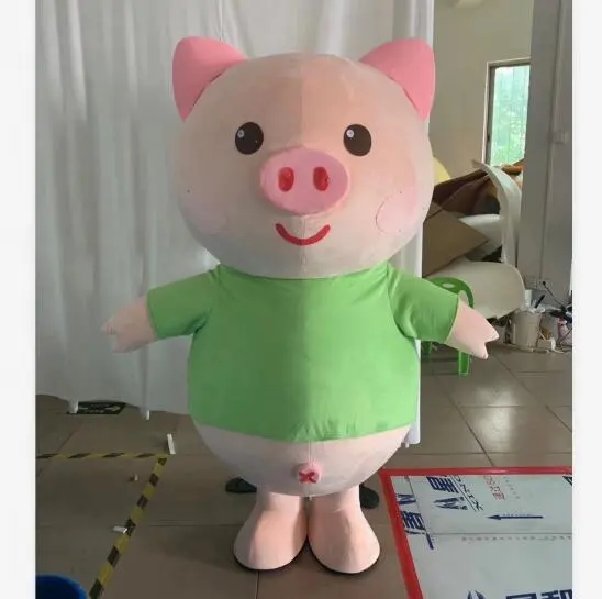 Disfraces de animales de dibujos animados, disfraz de mascota sexy de cerdo, venta de macotte, precio barato, OEM