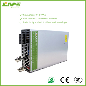 Fuente de alimentación conmutada de CA a CC 3000W 24V 125A Voltaje de salida única Corriente 110V/240V Entrada