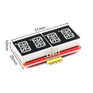 0.54 pollici 4 Bit Meter digitale tubo modulo Display LED IIC I2C controllo metro 3.3V 5V per Arduino rosso verde arancione