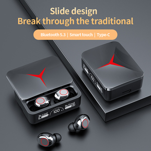 Popüler tasarım müzik kulaklıklar TWS M90 kablosuz BT kulaklıklar M90 <span class=keywords><strong>pro</strong></span> BT5.3 olmayan endüktif gecikme kulaklık