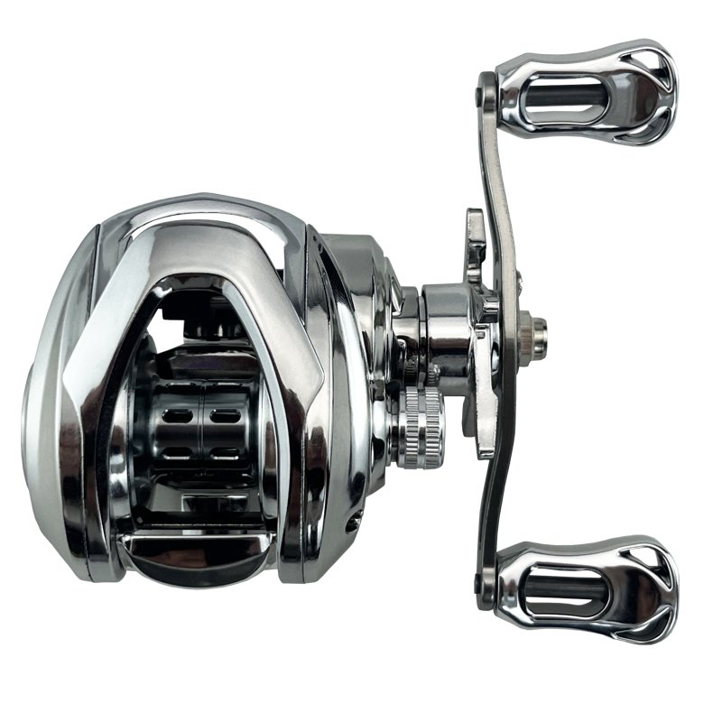 poignée droite argentée