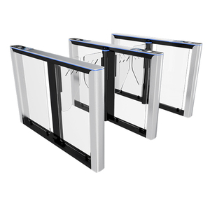 Tre diversi passaggi ambiente luce in lega di alluminio tornello a battente cancello automatico ad alta velocità controllo accessi pedonale - Product Image 5