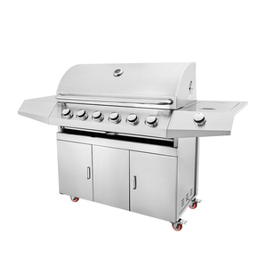 Hiện đại sang trọng 6-burner gas nướng thép xây dựng sơn tĩnh điện có thể điều chỉnh có thể gập lại cho nhà bếp ngoài trời bên sử dụng nhà - Product Image 3