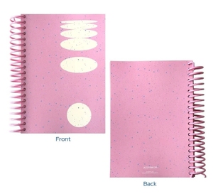 Scuola scrittura carta risparmio rosa senza data data data mese di bilancio finanziario pianificatore di bilancio giornale personalizzato a spirale taccuino per le ragazze - Product Image 3