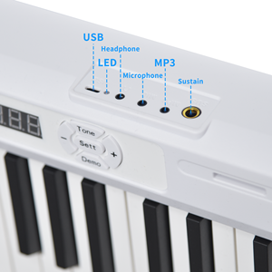Teclado de piano portátil de 88 teclas de fábrica al por mayor con función MIDI instrumento musical de piano digital eléctrico profesional - Product Image 3