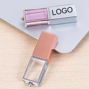 3.0记忆闪存笔驱动器情人节礼物优雅玻璃棒带盒兼容电脑定制8gb USB