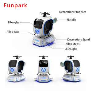 Fungpark เครื่องเกมอาเขตเสมือนจริง2ผู้เล่นจำลองเครื่องบินที่ใช้เหรียญจำลองสำหรับเด็ก220V โลหะ VR - Product Image 5