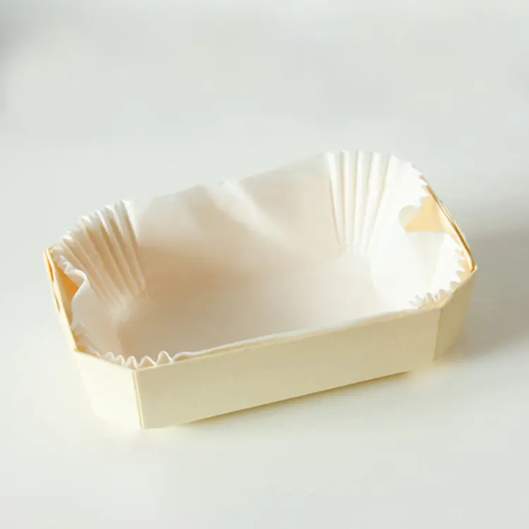 Биоразлагаемая прямоугольная кастрюля для хлеба, багета, бумажные коробки для пирожных, деревянная форма для выпечки, одноразовая упаковка для пищевых продуктов, противень для выпечки