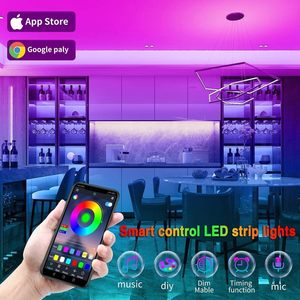 スマートLEDストリップライト100フィート2ロール50フィート音楽同期色変更リモートアプリ音声制御寝室ストリップ照明用 - Product Image 4