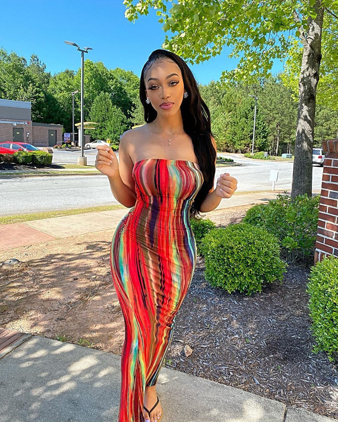long floral bodycon dress Blue Maxi Elegant Spaghetti Strap Backless side slit XL=US 16 Size:44.5 (US 13.5)