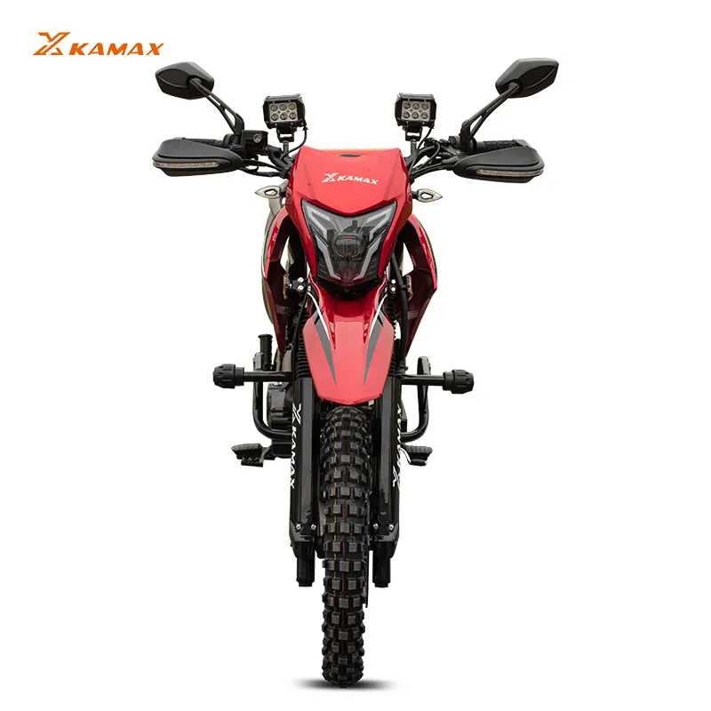 KAMAX 200cc Off-Road Motor Cross Gas Powered Motor sin escobillas Dirt Bike Freno de disco Rough Roads