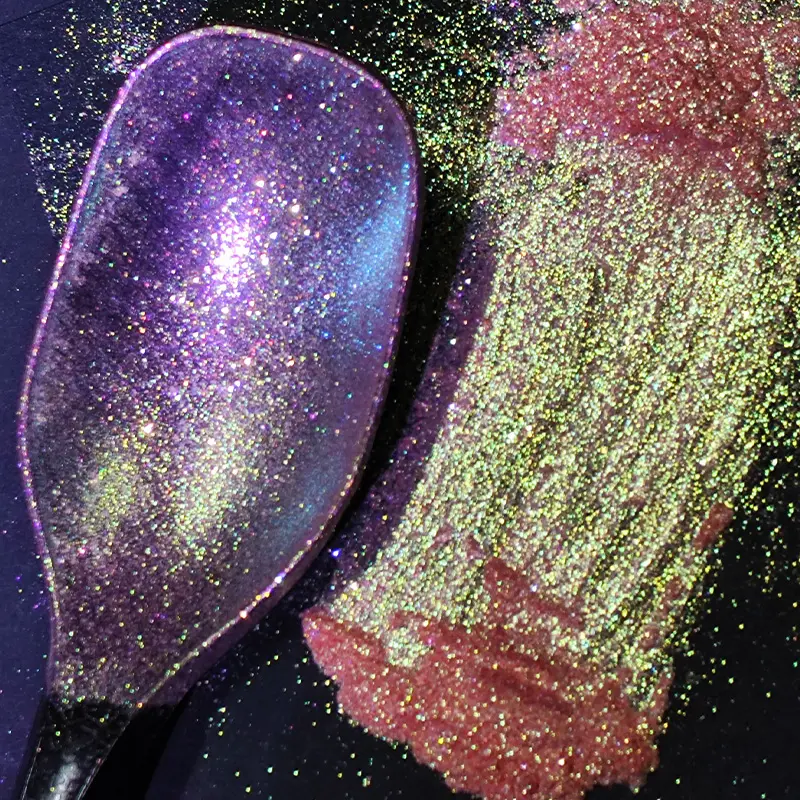 Pigmento de sombra camaleão solta multicromático para mudança de cor cosmética de alta qualidade