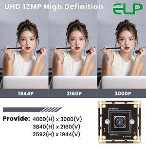 ELP 12MP 4000*3000 Autofocus USB <strong>Camera</strong> Module Mini 38*38mm Board High Speed 60fps 1080P/ 30fps 4K USB Webcam for Code Scan - Product Image 5