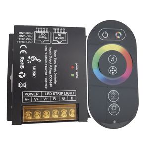 5V 12V 24V Mono solo color CCT RGBW RGBWC LED RJ45 cable de red SYNC música síncrona RF remoto 30A RGB LED controlador - Product Image 3