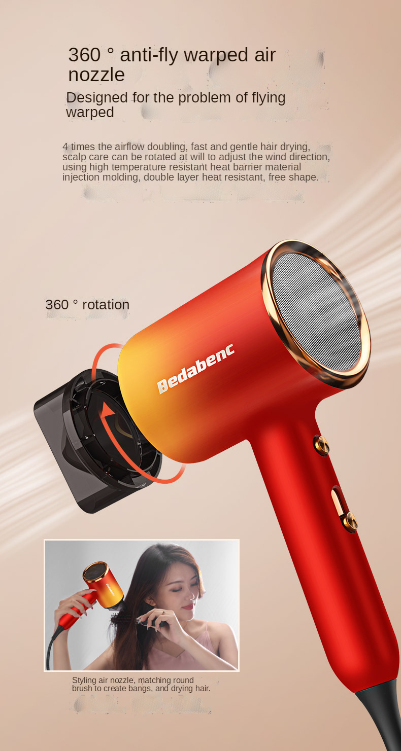 New fashion hair dryer constant temperature professional negative ion hair dryer flight travel household dormitory gifts OEM