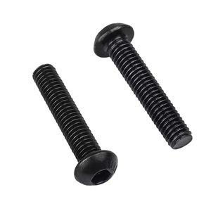 Tornillo de máquina hexagonal de acero al carbono de alta resistencia de grado 12,9 M4M5 Perno de copa de botón de cabeza hexagonal negro con acabado liso - Product Image 6