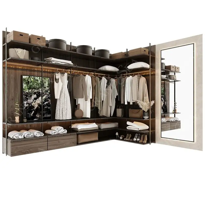 Custom Modern Wardrobe Closet With Mirror Design Malaysia Bedroom Multi Storage Wardrobe Walk In Wardrobe