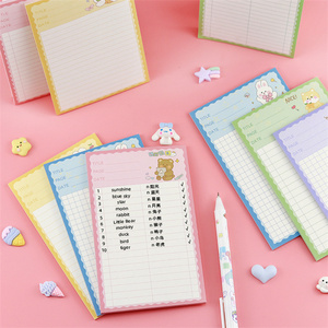 2024 Bloc de notas especial papelería precios al por mayor 30 hojas pequeño planificador cuadernos y Blocs de escritura conjunto de notas adhesivas - Product Image 2