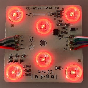 สร้อย GS8206 RGB บล็อกน้ำไหลได้24V โมดูล LED 6LED 7070รูปม้าวิ่งโคมไฟกล่องโคมไฟเพดาน
