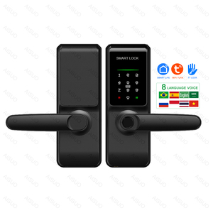 爱索智能锁榫眼图雅WIFI TTlock控制指纹电子数字触摸屏键盘密码钥匙智能门锁 - Product Image 1