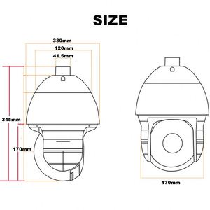 Gözetim 36X ZOOM Wireless kablosuz 7 inç 200M IR otomatik insansı izleme 35 35 5MP WIFI PTZ Speed Dome IP kamera - Product Image 4