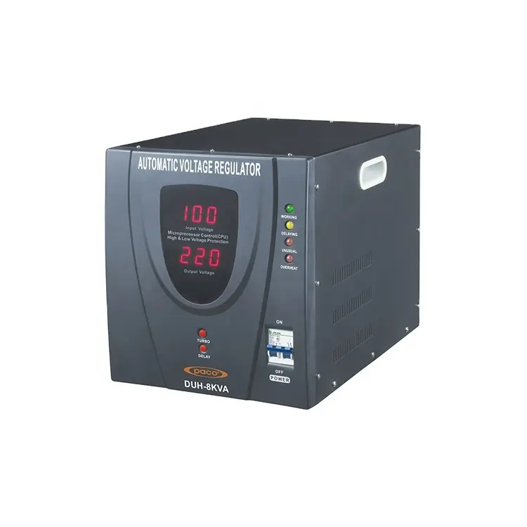 Contrôleur de tension automatique SVC numérique, 120v 230v/8000w, 8kw, régulateur pour CPU