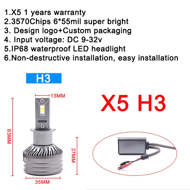 H3 6000K