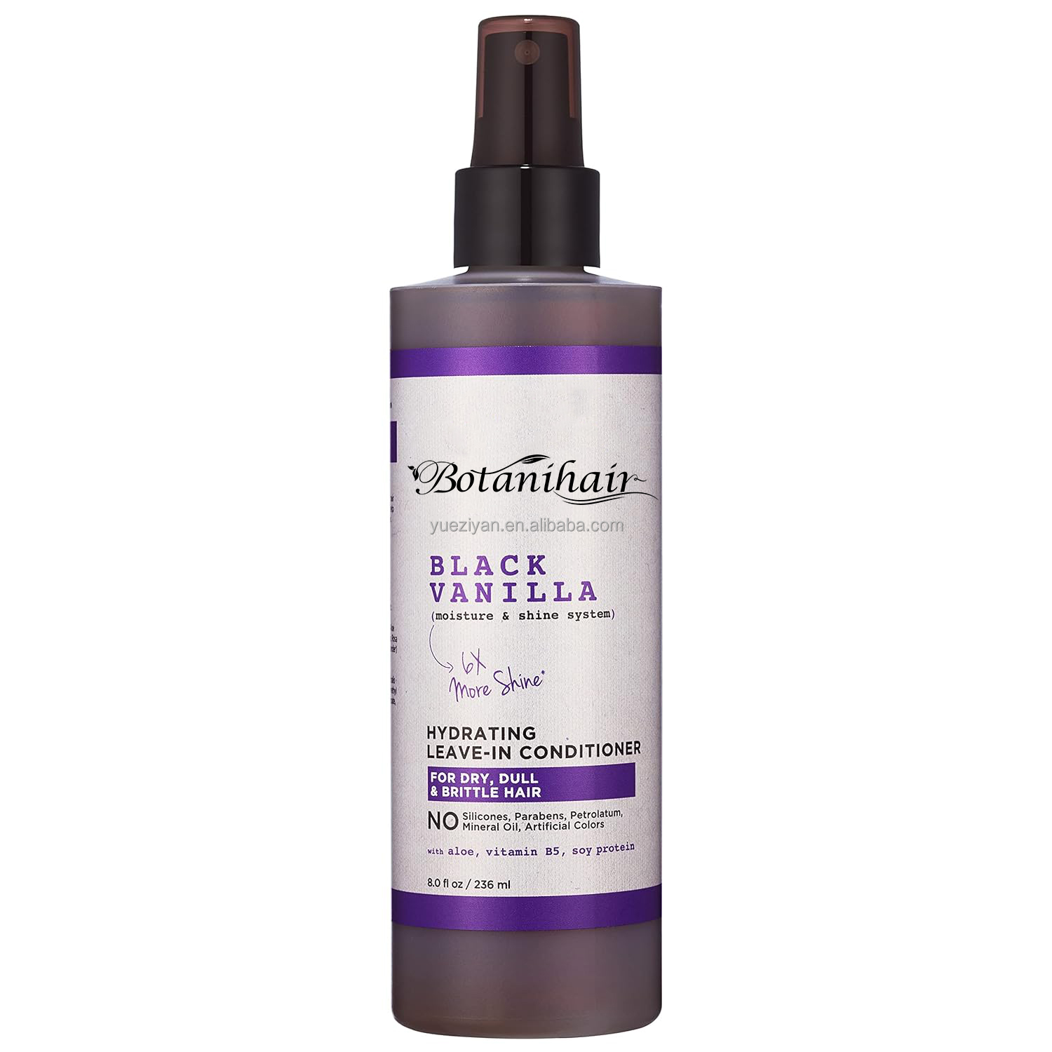 Spray hydratant sans rinçage à la vanille noire