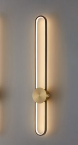 High-end minimalist uzun şerit LED duvar lambası başucu geçit koridor oturma odası ev dekorasyon ışıklandırma