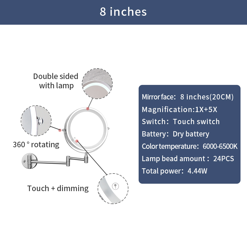 8 inch F50117 Dry Battery Touch,1X+5X