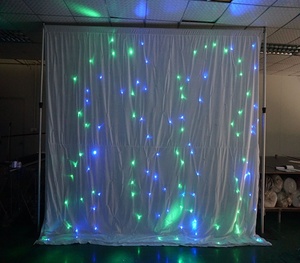 DMX Control LED Stern vorhang RGB Stern Stoff für Hochzeit Stage Show Church - Product Image 4