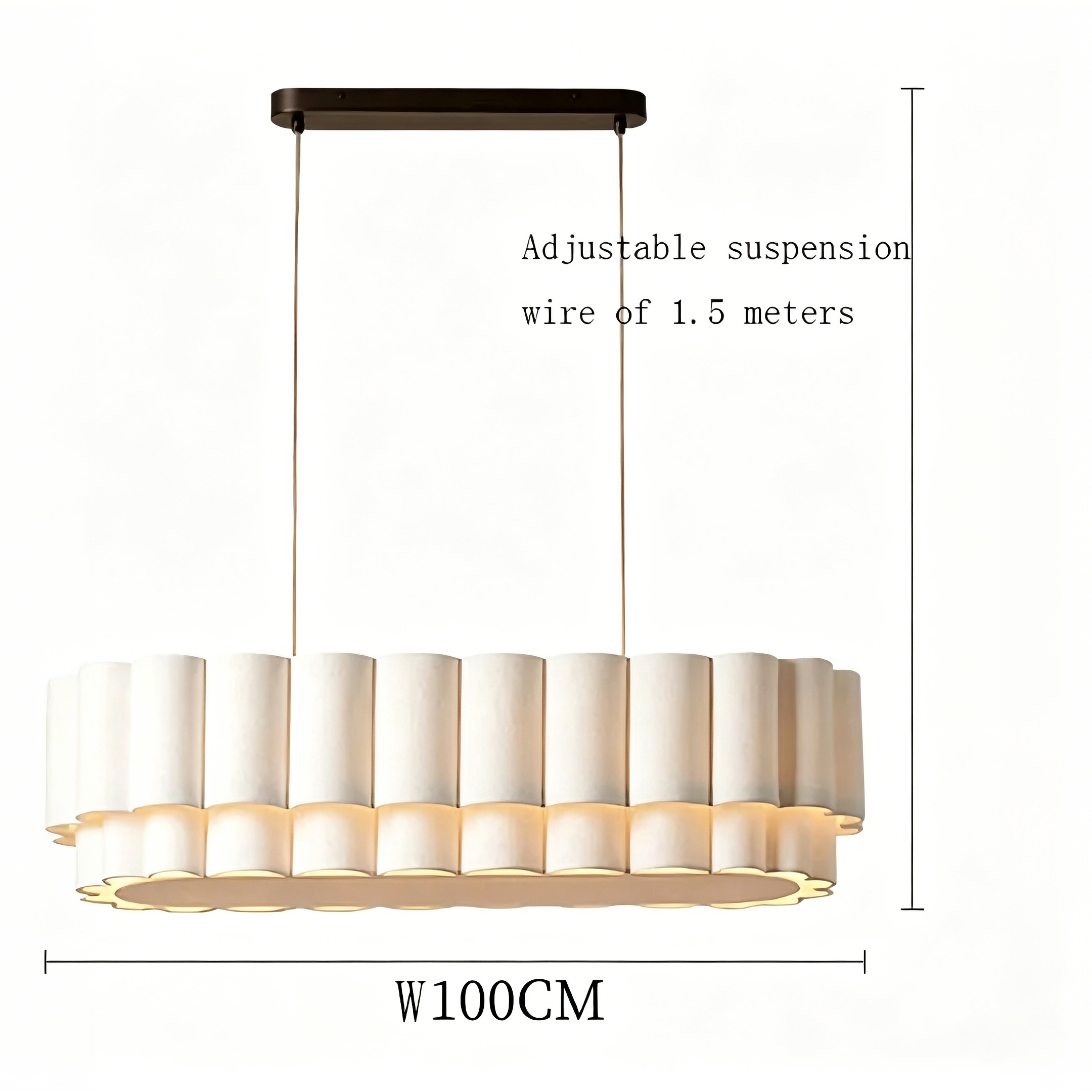 White 100cm