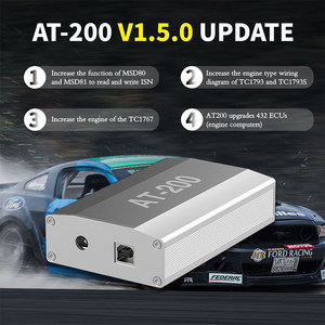 AT-200 tutto lo strumento di programmazione delle chiavi dell'auto supporto per programmatore ECU MSD80/MSV90