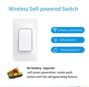 Para Tuya Smart WiFi Control remoto inalámbrico Timer Set Sin batería Panel de pared Interruptores de luz LED Funciona Google Home Alexa Max. - Product Image 2