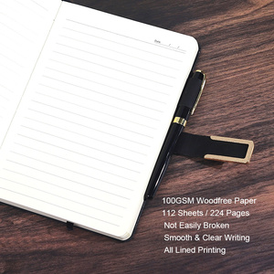 Cuaderno promocional grabado en relieve personalizado diario de precio bajo de fábrica 100GSM papel grueso CMYK impresión Pu diario cuaderno - Product Image 5