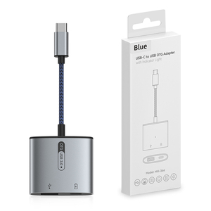 2 in 1 USB3.0OTGアダプター充電コンバーターUSBType C-USBアダプターオス-メス携帯電話接続に適していますUディスク - Product Image 6
