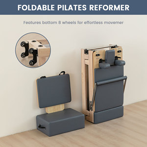 Mesin Pilates remols kayu Pilates kustom Komersial latihan Yoga mewah industri desain klasik - Product Image 4