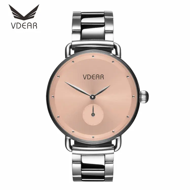 Reloj minimalista de cuarzo con logotipo personalizado para mujer, pulsera de lujo con cadena a granel