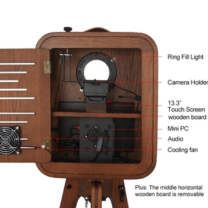 Xách tay retro photobooth gỗ thật ngay lập tức DSLR đám cưới ảnh cổ điển gian hàng máy với máy in - Product Image 4