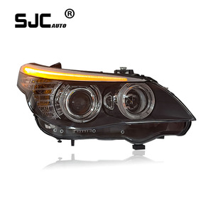 SJC ชุดไฟหน้า E60แบบ BMW 5 Series 03-10ดัดแปลงหลอดไฟแอลอีดีเลนส์ไฟ LED สำหรับเวลากลางวัน - Product Image 2
