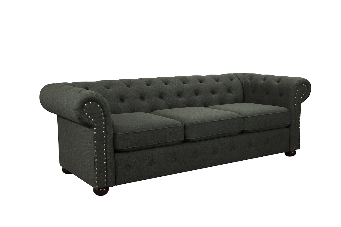 Comfortable Design Velvet Seater Sofa Set Living Room Blue Cheap Chesterfield Sofa