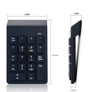 Mini 2.4GHz <strong>Wireless</strong> <strong>Numeric</strong> <strong>Keypad</strong> Numpad 18 Keys Digital Keyboard for Accounting Teller Laptop Notebook Tablets - Product Image 4
