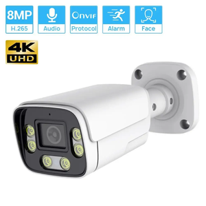 กล้องวงจรปิดหัวกระสุน POE 8MP 5MP เซ็นเซอร์ CMOS มองเห็นในเวลากลางคืนเครือข่ายกลางแจ้งโลหะ - Product Image 6