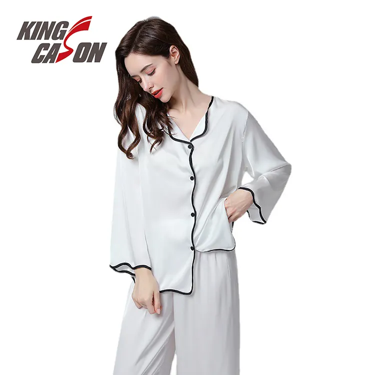 Kingcason – Robes en soie pour filles, vente en gros, vêtements de nuit confortables pour femmes, peignoir personnalisé pour la maison, l'hôtel