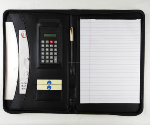 Custom <strong>Calculator</strong> Zipper <strong>notebook</strong> Multifunctional portfolio - Product Image 2