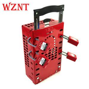 NT-K21 kırmızı grup kilitleme ÇELİK TABAKA güvenlik kiti kilitleme etiketleme istasyonu kutusu kilit silindirleri ile - Product Image 3