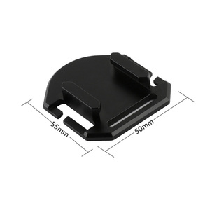 DJIアクションブラケット用GoPro Hero 13 12 11用CNCアルミニウム合金バックルベース接続カメラベストマウント